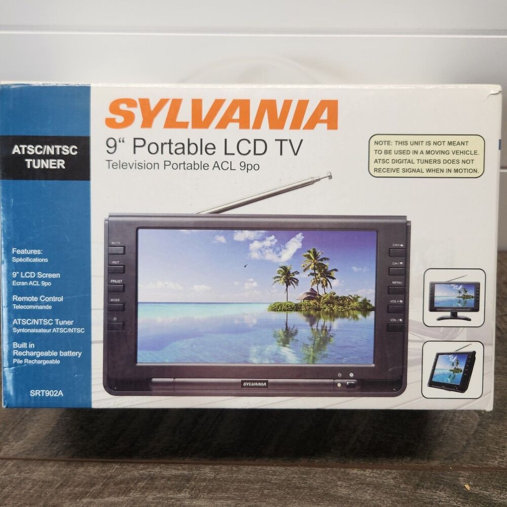 Sylvania 9” Portable LCD TV SRT902A Open Box